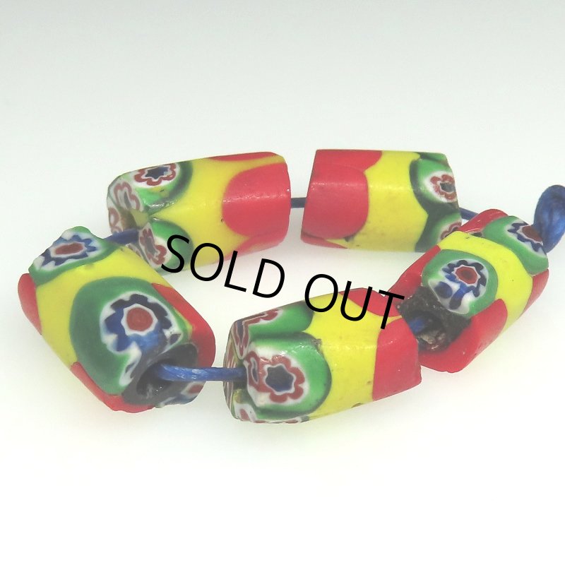 画像4: 小型ミルフィオリ　5個セット (4)