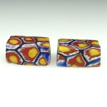 画像2: 角型ミルフィオリ小（composite）2個セット (2)