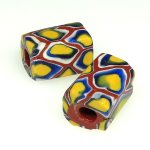 画像1: 角型ミルフィオリ 小　2個セット (1)