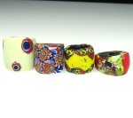 画像2: 中薄型〜薄型ミルフィオリ大　4個セット (2)