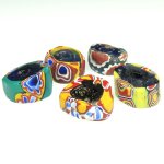 画像1: 薄型ミルフィオリ　5個セット (1)