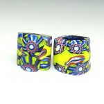 画像1: 中薄型ミルフィオリ　2個セット (1)