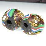 画像5: 樽型ミルフィオリ大　2個セット (5)