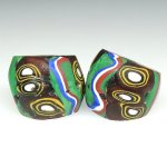 画像2: 樽型ミルフィオリ大　2個セット (2)