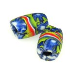 画像1: オーバルミルフィオリ　2個セット (1)