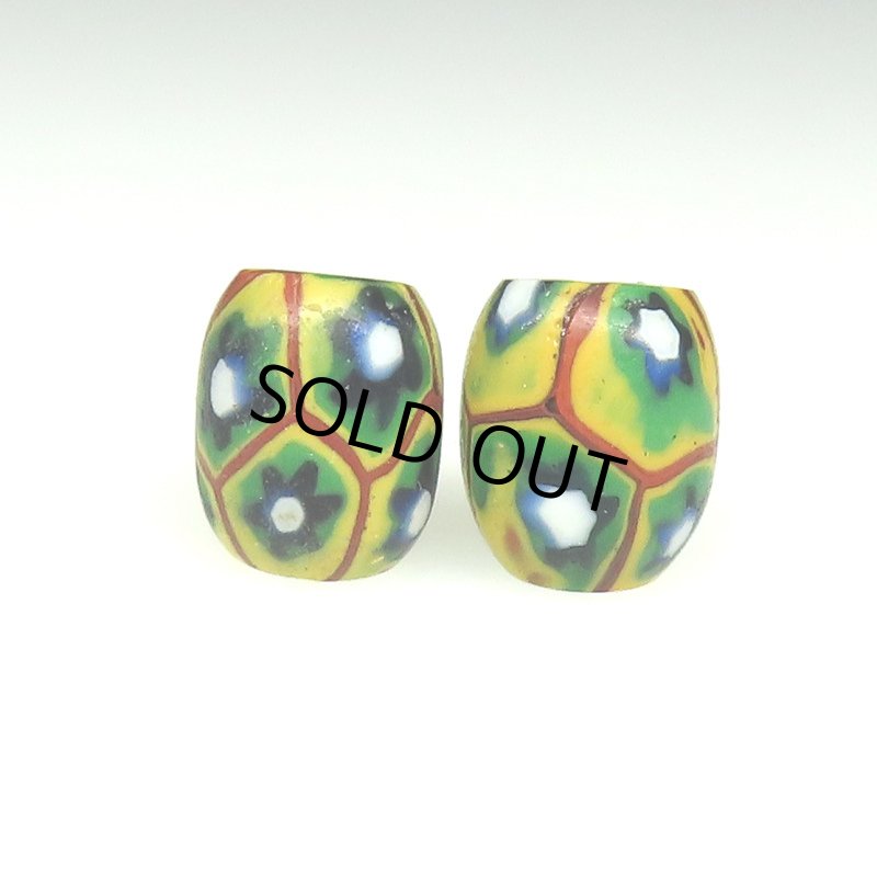 画像1: 美オーバルミルフィオリ　2個セット (1)