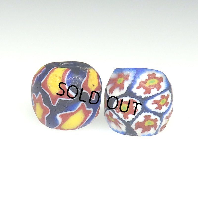 画像1: オーバルミルフィオリ　2個セット（composite） (1)