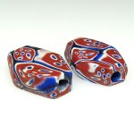 画像4: 六角形フラットミルフィオリ小型　2個セット (4)