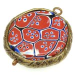 画像2: 六角形フラットミルフィオリ　ペンダントトップ (2)