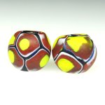 画像1: 美球形ミルフィオリ小粒2個セット (1)