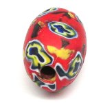 画像2: 紡錘形ミルフィオリ　レッド (2)