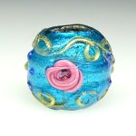 画像2: シルバーフォイルビーズ薔薇と忘れな草 (2)