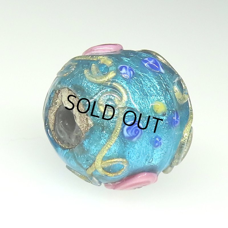 画像4: シルバーフォイルビーズ薔薇と忘れな草 (4)