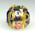 画像3: 金箔トレイルデコレーション　薔薇と忘れな草 (3)