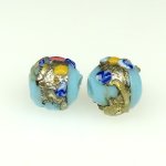 画像3: 銀箔トレイルデコレーション　薔薇と忘れな草　小粒2個セット (3)