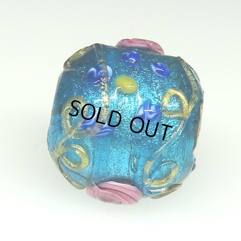 画像3: シルバーフォイルビーズ薔薇と忘れな草 (3)