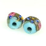 画像4: 銀箔トレイルデコレーション　薔薇と忘れな草　小粒2個セット (4)