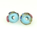 画像4: 銀箔トレイルデコレーション　薔薇と忘れな草　小粒2個セット (4)