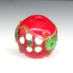 画像1: 金箔トレイルデコレーション　薔薇と忘れな草 (1)