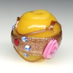 画像2: 薔薇と忘れな草ミルキーオレンジ (2)