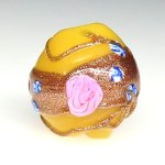 画像1: 薔薇と忘れな草ミルキーオレンジ (1)