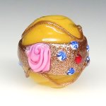 画像1: 薔薇と忘れな草ミルキーオレンジ (1)