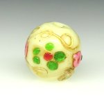 画像1: 金箔トレイルデコレーション　薔薇と忘れな草 (1)