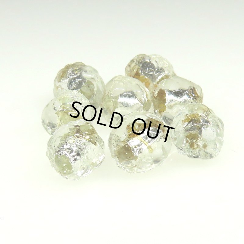 画像1: 80’sヴィンテージ　銀箔ビーズ　難あり (1)