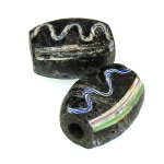 画像1: フラットファンシー黒　2個セット (1)