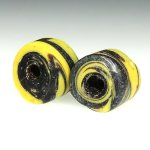 画像4: クリームイエロー+黒マーブル　2個セット (4)