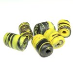 画像4: クリームイエロー+黒マーブル　小6個セット (4)