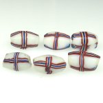 画像2: フレンチクロス白　6個セット (2)