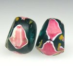 画像3: 薔薇のファンシー緑クリア　2個セット (3)