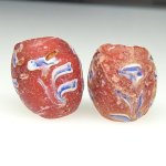 画像2: リーフモチーフ赤　2個セット (2)