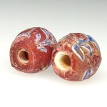 画像4: リーフモチーフ赤　2個セット (4)