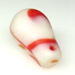 画像1: ウェディングビーズ　朱色白 (1)