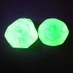 画像4: ウランガラスビーズ　黄色2個セット (4)