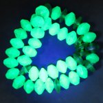 画像5: ウランガラスビーズ緑　短連 (5)