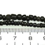 画像4: 小粒〜中粒黒インドパシフィックビーズMix連 (4)