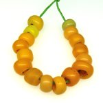 画像1: ナガ族オレンジ　短連 (1)