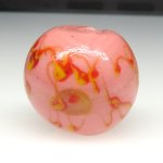 画像1: 乾隆玉写し（中国製ミルフィオリ）　ピンク大玉 (1)