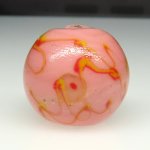 画像2: 乾隆玉写し（中国製ミルフィオリ）　ピンク大玉 (2)