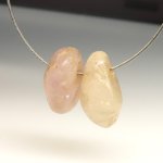 画像1: アフガニスタン古代水晶　涙の雫2個セット (1)