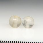 画像1: インドネシア古代水晶　丸玉2個セット (1)