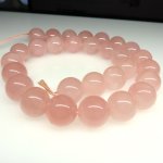 画像3: Rosequartz　ローズクオーツ　丸大玉連　14mm (3)
