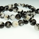 画像4: Zebra Jasper　ゼブラジャスパー　丸玉連　8ｍｍ (4)