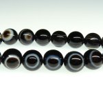 画像1: Eye Agate　天眼石　丸玉連　8ｍｍ (1)