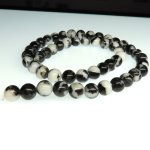画像3: Zebra Jasper　ゼブラジャスパー　丸玉連　8ｍｍ (3)