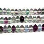 画像1: Fluorite　フローライトそろばん玉連　6.5mm (1)
