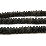 画像1: Ｓｅｒｐｅｎｔｉｎｅ　蛇紋石　ブラックそろばん玉連 (1)
